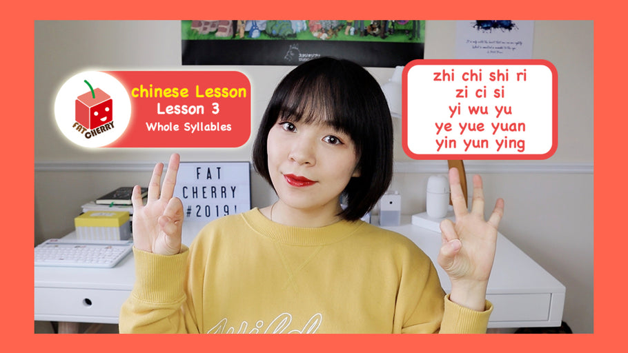 Mandarin Chinese Pinyin Lesson #3 Whole Syllables