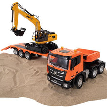 Load image into Gallery viewer, 🚧 Remote-Controlled Electric Excavator &amp; Truck Toy Set! 🚧