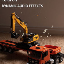 Load image into Gallery viewer, 🚧 Remote-Controlled Electric Excavator &amp; Truck Toy Set! 🚧